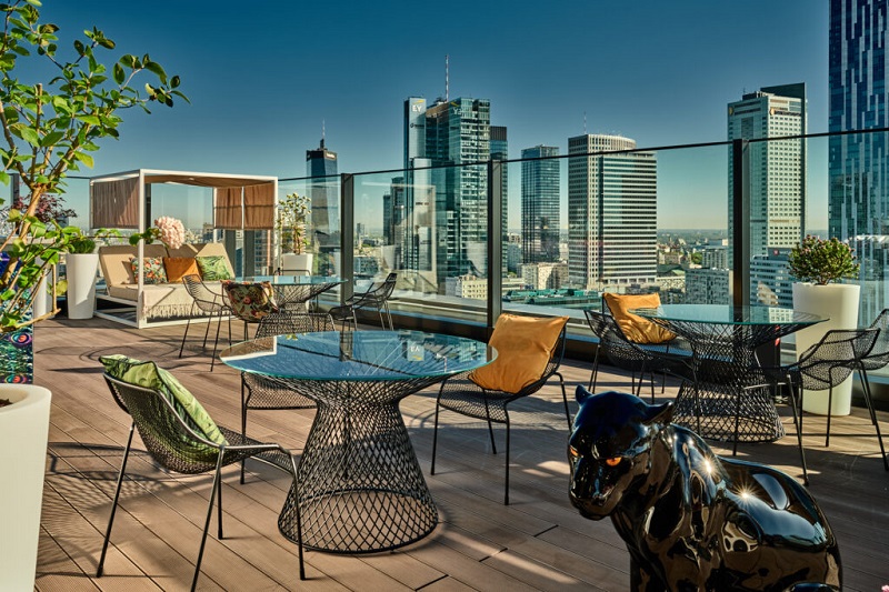 Ether - bar na dachu NYX Hotel Warsaw