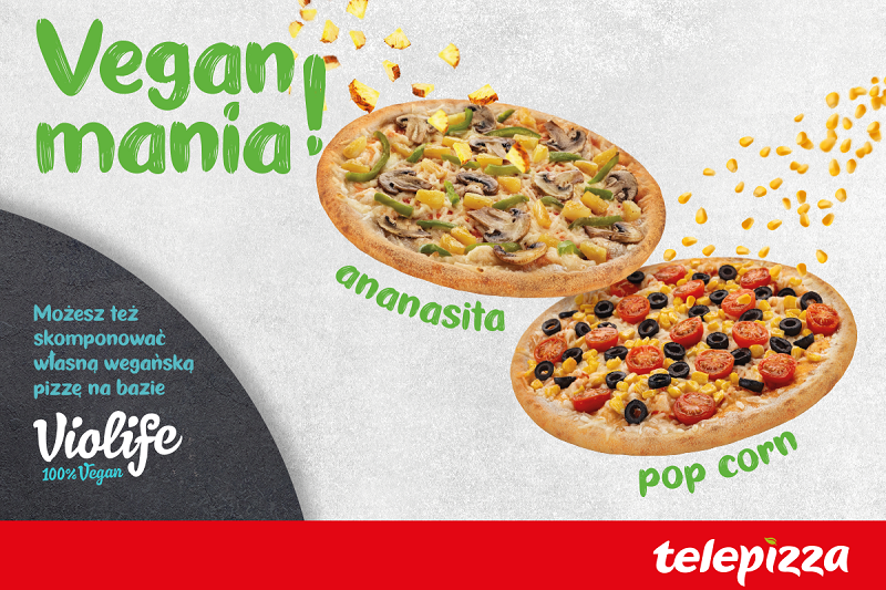Vegan mania! - wegańska pizza z Violife w Telepizzy