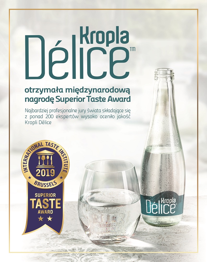 Kropla Délice otrzymała prestiżową nagrodę Superior Taste Award